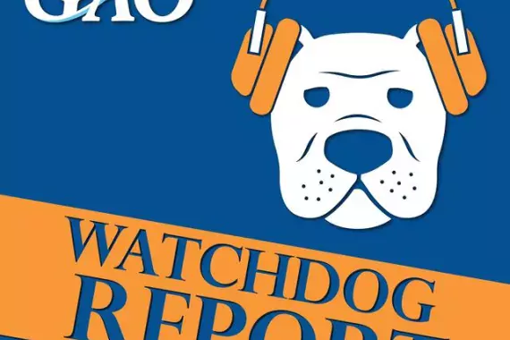 Watchdog Report logo (shows a bulldog with headphones on)