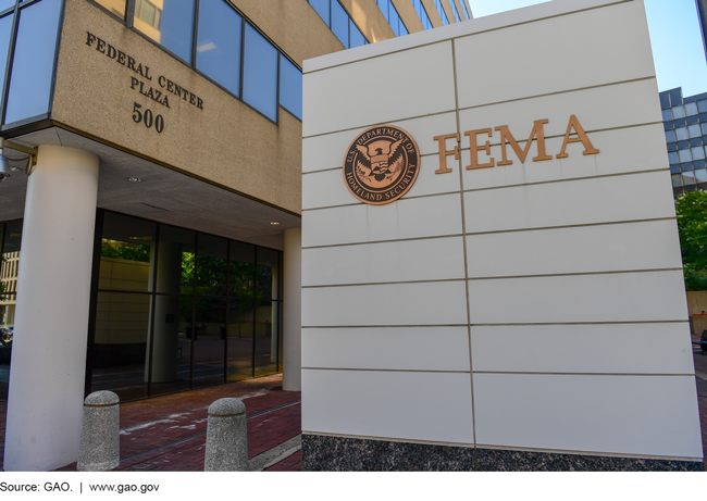 This photo shows FEMA headquarters.