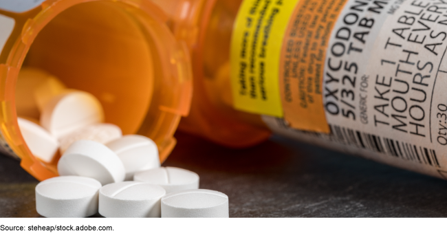 prescription opioid pill bottles