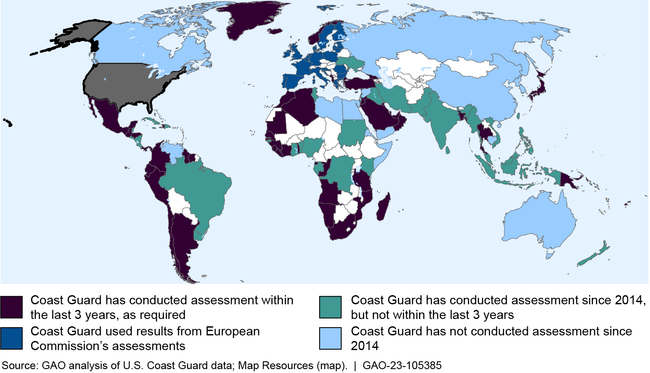 Coast Guard Foreign Port Security Assessments, Fiscal Years 2014 through 2022