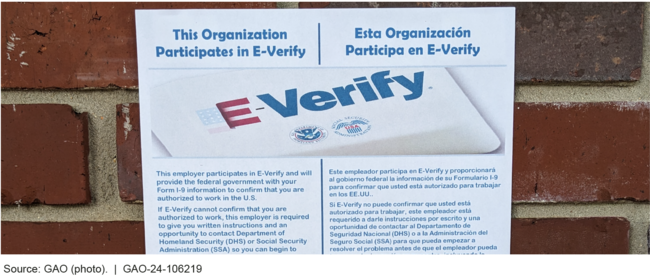 E-Verify Participation Poster