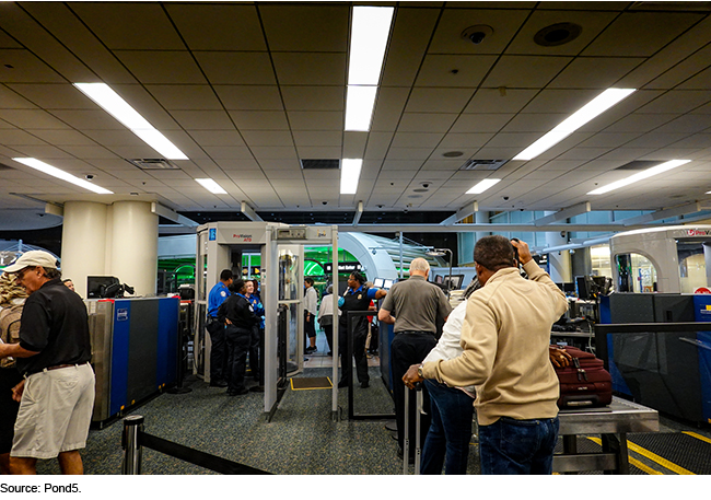 airport security area