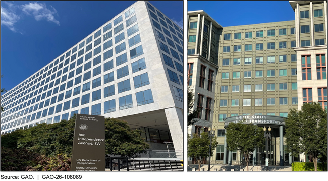 Federal Aviation Administration and Department of Transportation Headquarters 