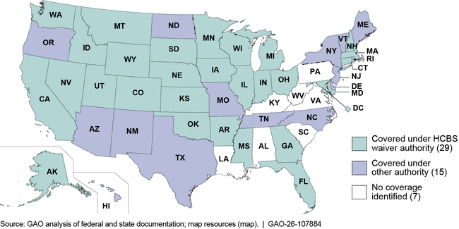 State Medicaid Coverage of Assisted Living Services for Older Adults and People with Disabilities, as of March 2025 