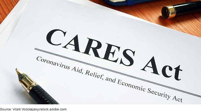 Copy of the title page of the CARES Act