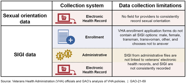 VHA Sexual Orientation and Self-Identified Gender Identity (SIGI) Data Collection Limitations, Fiscal Year 2020