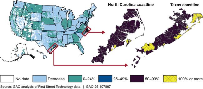 Estimated Total Change in Homeowners Insurance Premiums After Inflation, 2019–2024