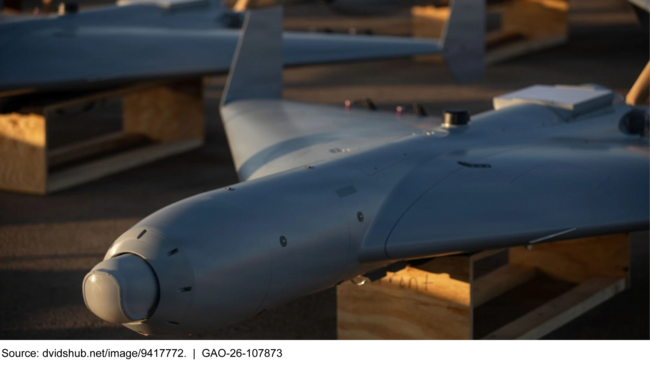 Low-cost Unmanned Combat Attack System (LUCAS) drones on the tarmac