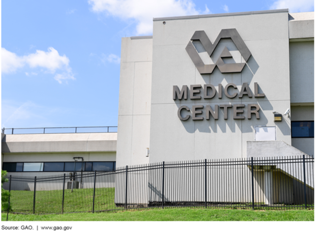 Exterior photograph of a Department of Veterans Affairs medical center.