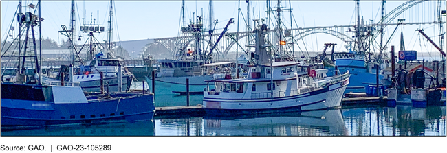 Commercial Fishing Vessels in Newport, Oregon
