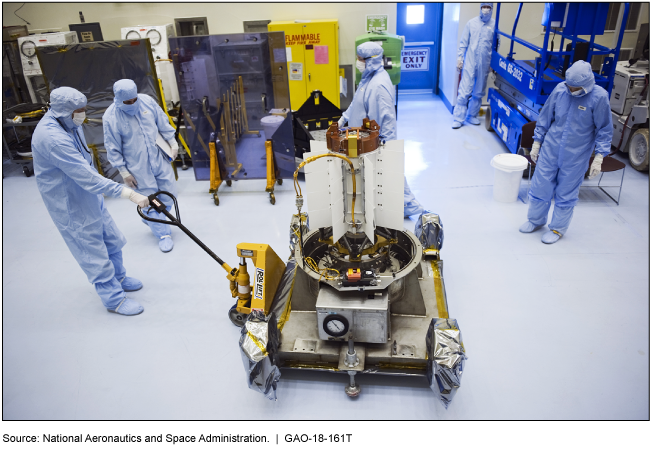 Photo of a radioisotope power system at Kennedy Space Center