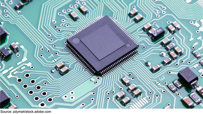 Close up of a circuit board of an electronic device. Close up of a circuit board of an electronic device.