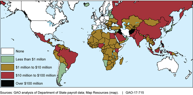 Department of State Spending for Hardship and Danger Pay, Fiscal Years 2011-2016