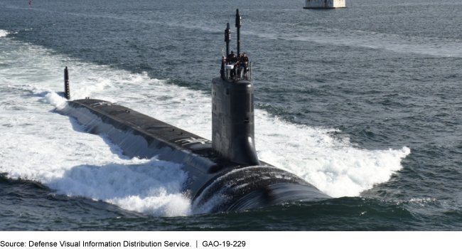 This is a photo of a submarine that is underway.