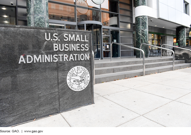 The front of the Small Business Administration building