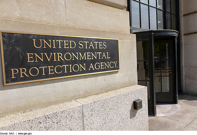 Entrance to Environmental Protection Agency headquarters