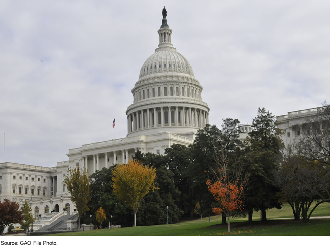 U.S. Capitol Building in autumn