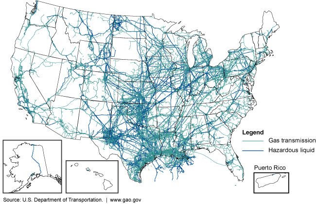 Map showing network