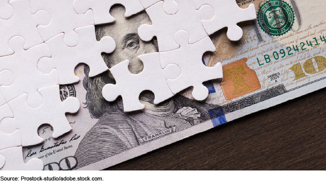 Puzzle over one hundred dollar bill