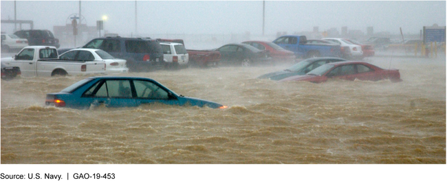 Flooding at Naval Station Norfolk, Virginia