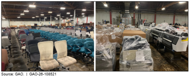 Unneeded Federal Personal Property Items in GSA’s Northern Virginia Warehouse