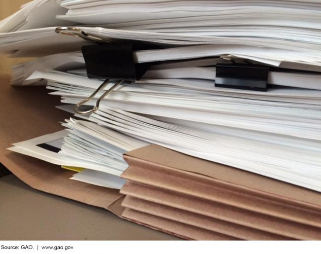 Photo of files.
