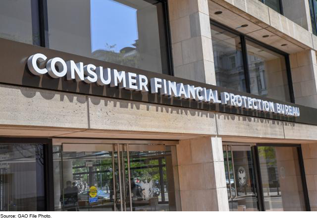 Exterior of the Consumer Financial Protection Bureau building