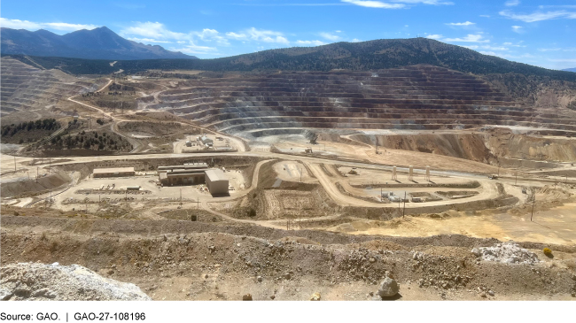 Photo of a copper mine on federal lands. Photo of a copper mine on federal lands.
