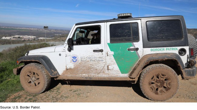 Image of Border Patrol vehicle