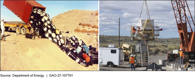 Historical Disposal (left) and Its Cleanup (right) at Idaho National Laboratory