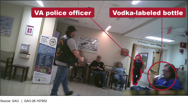 Undercover GAO Investigator Appearing to Drink Alcohol in a VA Medical Facility