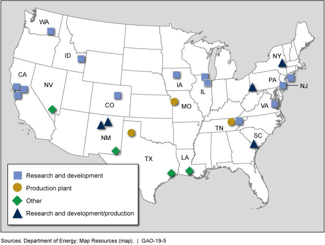 This map of the United States shows 22 locations.