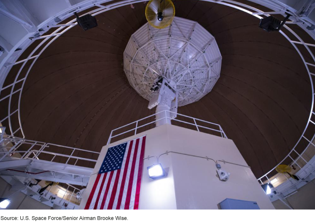 image of Space Force satellite antenna
