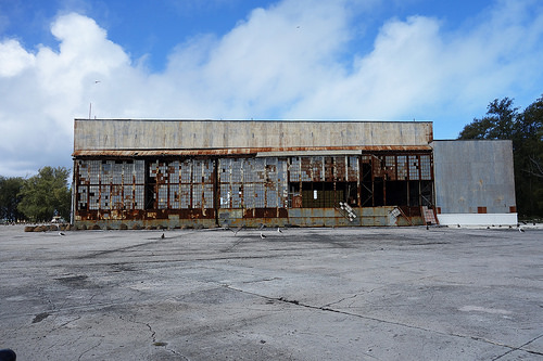 Figure 16: Seaplane Hangar (Property No. 151), Midway Atoll, Sand Island (April 13, 2015)
