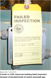 photo of a tag reading "Failed Inspection"