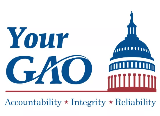 Graphic that reads YourGAO using the GAO logo next to an outline of the Capitol dome. 