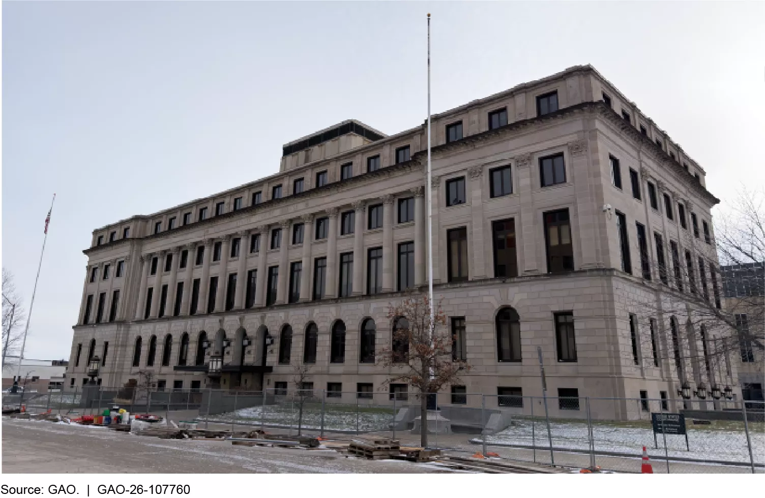 A photo of a U.S. Courthouse