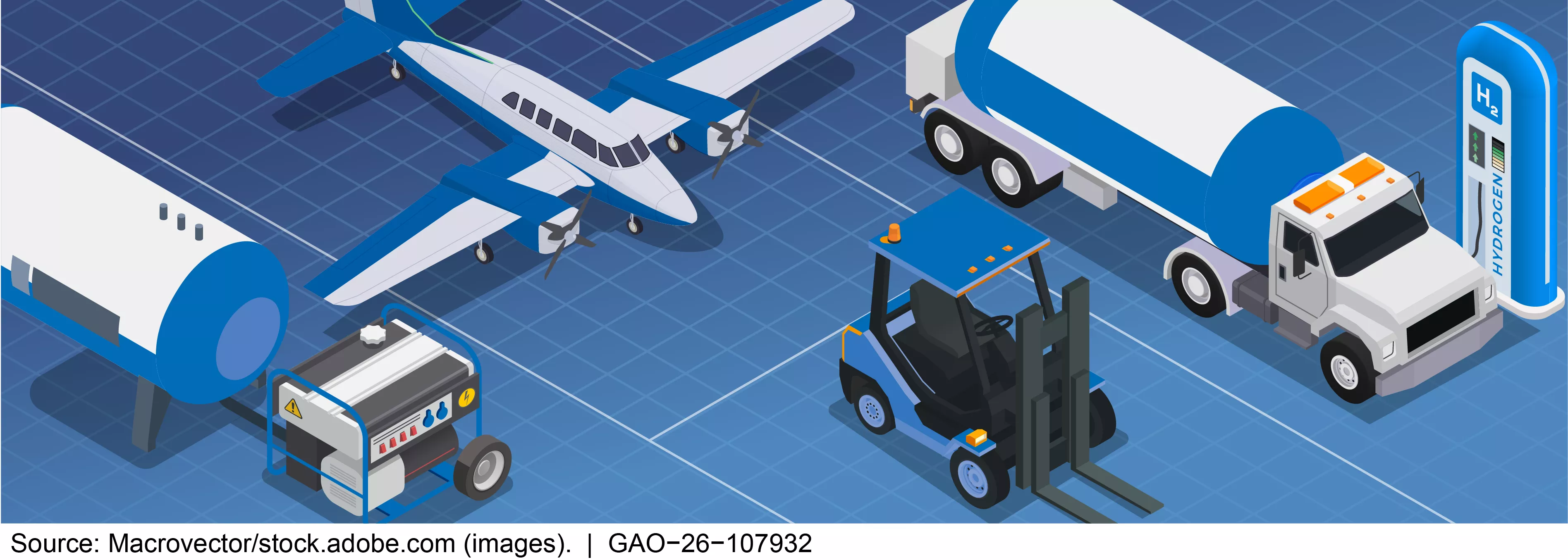 Different vehicles which use fuel