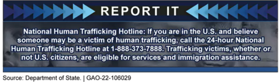 Graphic providing contact information if you suspect human trafficking or need help --1-888-373-7888