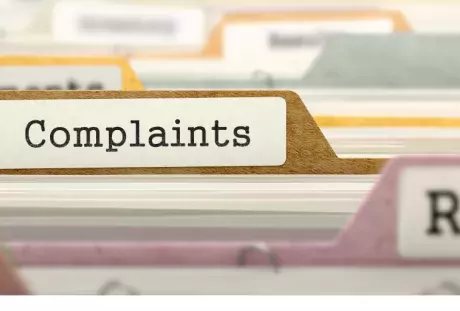 Folder labeled "complaints"