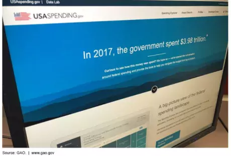 Photo of usaspending.gov website