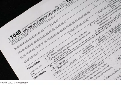 Image of IRS Form 1040