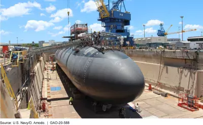 Submarine in depot