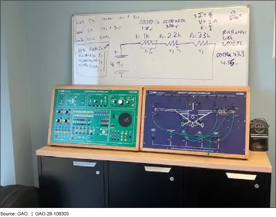 A photo of an electrical circuitry board.