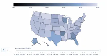 INTERACTIVE GRAPHIC: National Suicide Prevention Hotline (988 Lifeline) Response Rates by State, July 2022-September 2025