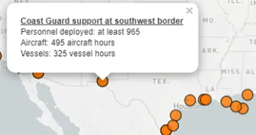 INTERACTIVE GRAPHIC: Coast Guard’s Environmental Cleanup Projects, September 2025