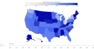 INTERACTIVE GRAPHIC: Concentration in Health Insurance Markets