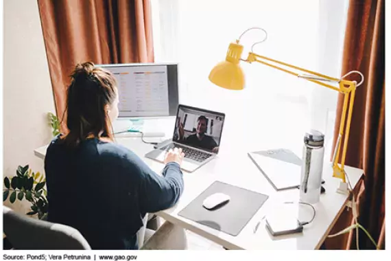 Teleworking employee