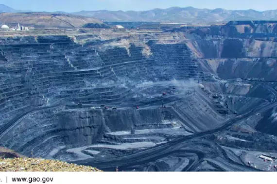 Photo of a gold mine on federal lands in Nevada