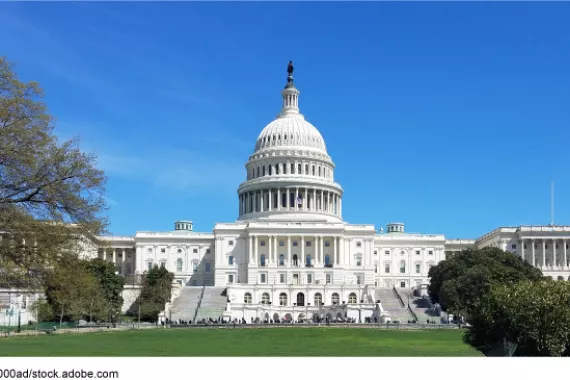 The United States Capitol building during the day